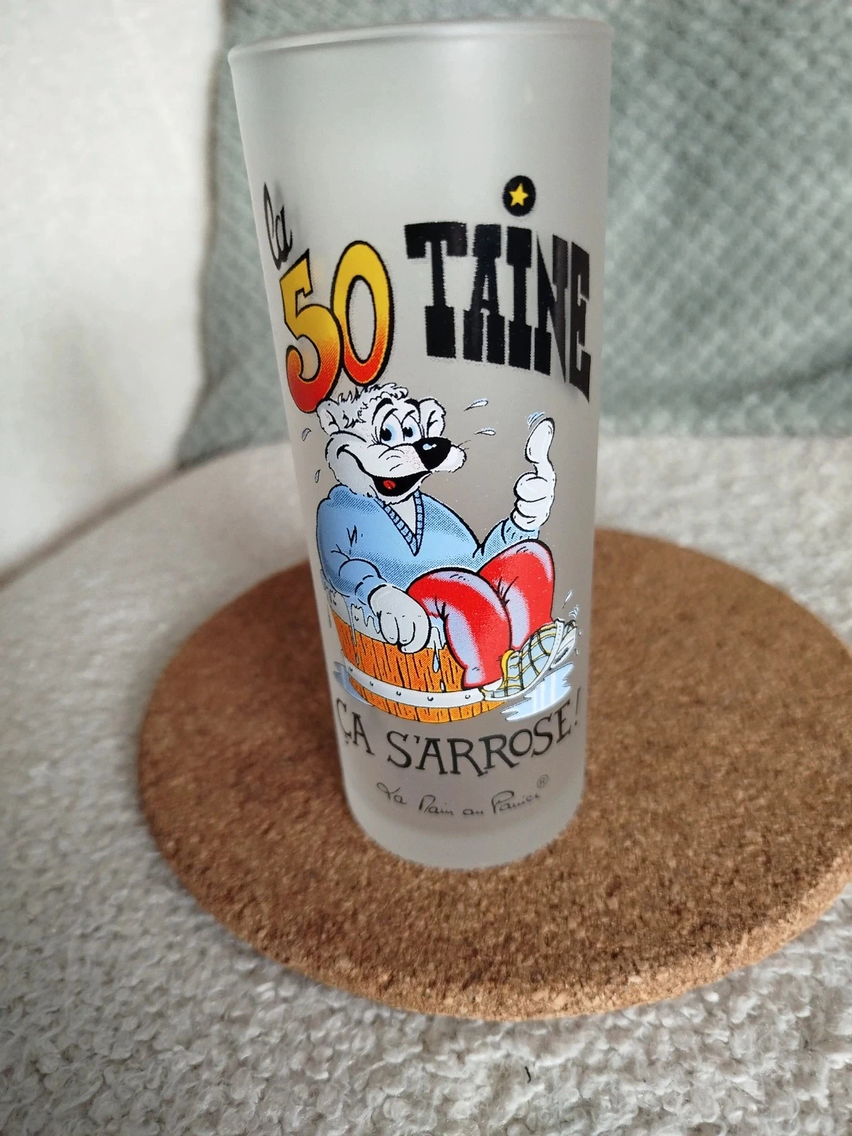Verre humouristique La 50 taine anniversaire – photo 2